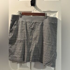 Croft & Barrow Black and White Knit Skort NWT